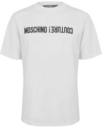 Moschino - Classic Crew Neck Shortsleeve Top - Lyst
