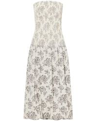 Kallmeyer - Roseprint Sleeveless Long Dress - Lyst