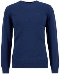 Barbour - Long-Sleeved Crew Neck Knit Sweater - Lyst