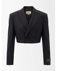 Gucci - Cropped Wool Blazer - Lyst