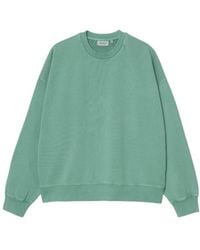 Carhartt - Benton Garment-Dyed Embroidered-Logo Sweater - Lyst