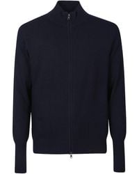 Ballantyne - Zip-Up Knit Cardigan - Lyst