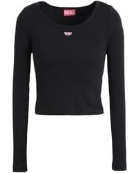 DIESEL - Solid-Color Long-Sleeved T-Shirt - Lyst