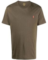 Ralph Lauren - Polo Logo Embroidered T-Shirt - Lyst