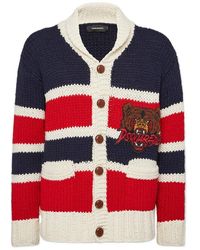 DSquared² - Striped Knit Cardigan - Lyst