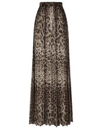 Dolce & Gabbana - High-Waist Leopard-Printed Pants - Lyst