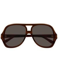 Chloé - Chloé Eyewear Pilot Frame Sunglasses - Lyst