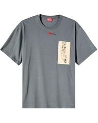 DIESEL - X Damiano David T-Boxt Crewneck T-Shirt - Lyst