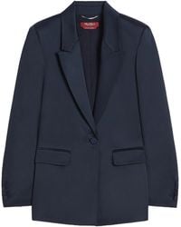 Max Mara - Msealbino Button Single-Breasted Blazer - Lyst