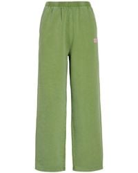 American Vintage - Plizzy Logo-Print Cotton Sweatpants - Lyst