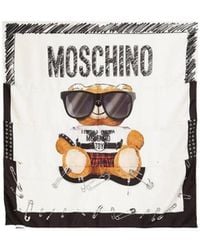 Moschino - Teddy Bear Printed Scarf - Lyst