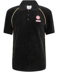 CASABLANCA - Button-Down Short Sleeve Polo Shirt - Lyst