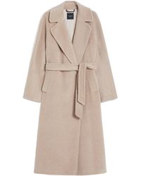 Weekend by Maxmara - Tempera Belted Long-Sleeved Coat - Lyst