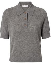 Victoria Beckham - Short Sleeve Polo Shirt - Lyst