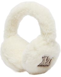 Max Mara - Alpaca And Wool Teddy Fabric Earmuffs - Lyst