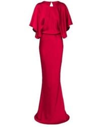 Norma Kamali - Draped Satin Gown - Lyst
