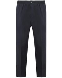Ami Paris - Cropped Tailored Trousers - Lyst