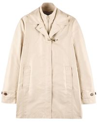 Fay - Virginia Technical Poplin Coat - Lyst