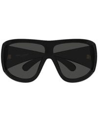 Saint Laurent - Eyewear Oversized Aviator Shield Sunglasses - Lyst