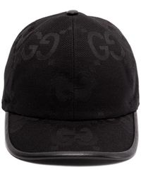 Gucci GG Jumbo Baseball Cap in Black for Men | Lyst