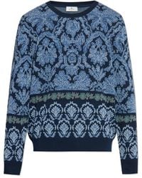 Etro - Cotton Sweater With Decorative Pattern - Lyst