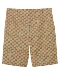 Gucci - Gg Monogrammed Shorts - Lyst