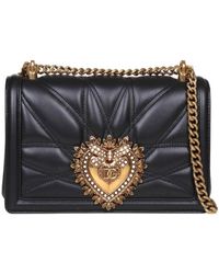 Dolce & Gabbana - Devotion Logo Plaque Shoulder Bag - Lyst