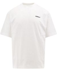 Off-White c/o Virgil Abloh - Logo Detailed Crewneck T-Shirt - Lyst