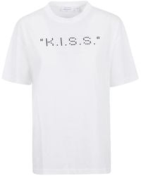 Off-White c/o Virgil Abloh - Crewneck Short-Sleeved T-Shirt - Lyst