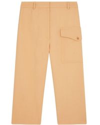 Stella McCartney - Cropped Straight-Leg Trousers - Lyst