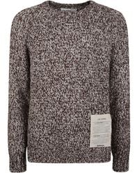 Ballantyne - Raw Diamond Crewneck Knitted Jumper - Lyst