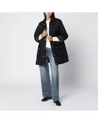 Barbour - Tartanlined Waxed Trench Coat - Lyst