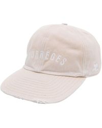 Courreges - Courrèges Logo Embroidered Baseball Cap - Lyst