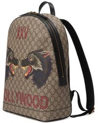 Gucci - Wolf Head Printed Backpack - Lyst