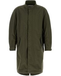 Givenchy - Logo Printed Funnel Neck Parka - Lyst