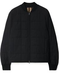 Burberry - Quilted Long-Sleeved Cotton Jacket - Lyst