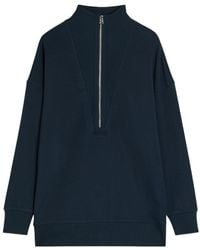 Varley - Masie Half-Zip Stretch-Jersey Sweatshirt - Lyst