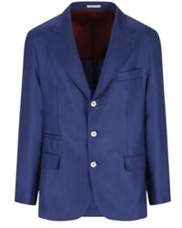 Brunello Cucinelli - Single-Breasted Tailored Jacket - Lyst