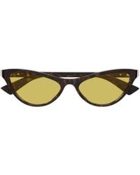 Bottega Veneta - Eyewear Classic Cat Eye Sunglasses - Lyst