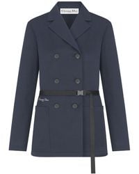 Dior - Iviera Fitted Belted Jacket - Lyst