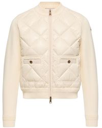 Moncler - Logo Patch Padded Cardigan - Lyst