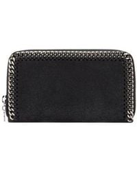 Stella McCartney - Falabella Zip-Around Continental Wallet - Lyst