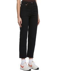 RE/DONE - High-Rise Straight-Leg Jeans - Lyst