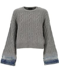 Haikure - Karine Pollock Cropped Knitted Sweater - Lyst