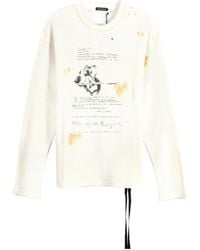 Ann Demeulemeester - Emil 'Dear Diary' Long Sleeve T-Shirt - Lyst