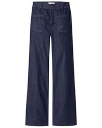 Nili Lotan - Florence Patch-Pockets Jeans - Lyst