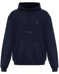 AllSaints - Asher Logo Hoodie - Lyst