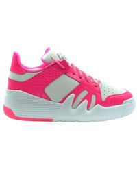 Giuseppe Zanotti - Low-Top Sneakers With Textured Leather - Lyst