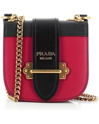 Prada - Logo One Shoulder Woc - Lyst