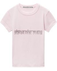 Alexander Wang - Rhinestone Logo Baby T-Shirt - Lyst
